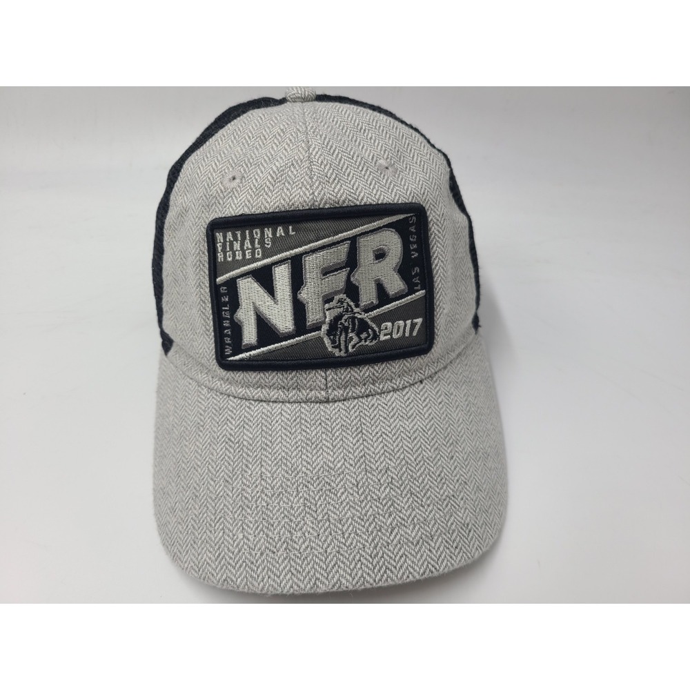 2017 NFR National Finals Rodeo PRCA Pro Mesh Trucker Snapback Hat Cap Gray Black